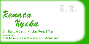 renata nyika business card